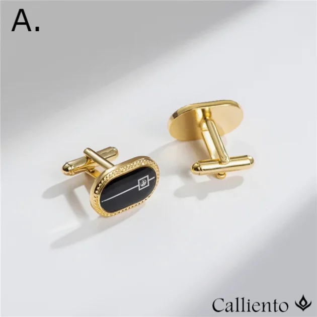 Acrylic Cufflinks Square set in Copper. Silver or Gold Plate