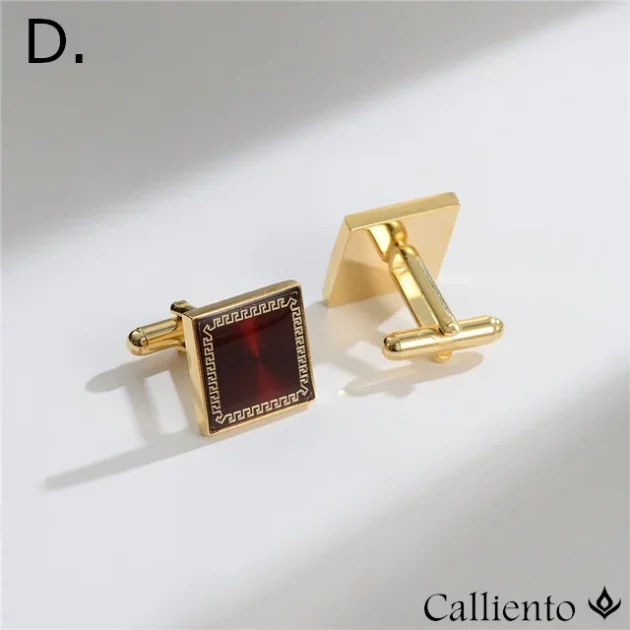 Acrylic Cufflinks Square set in Copper. Silver or Gold Plate