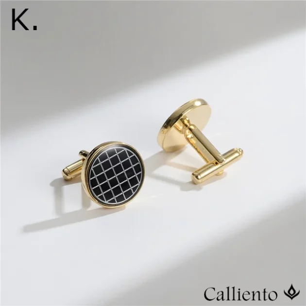 Acrylic Cufflinks Square set in Copper. Silver or Gold Plate