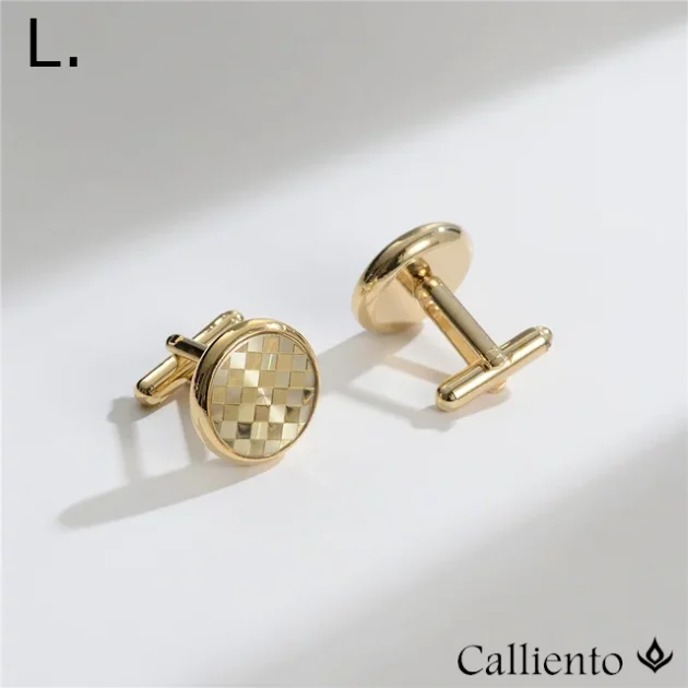 Acrylic Cufflinks Square set in Copper. Silver or Gold Plate