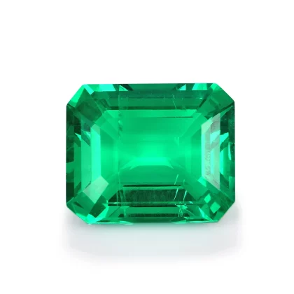 Loose Emerald Gemstone. Classic rectangular cut in various sizes