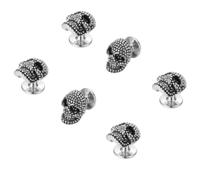 Vintage Cufflinks Skull set in Sterling Silver.