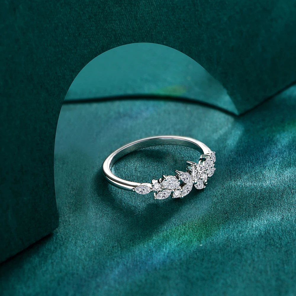 Enchanting-Moissanite-Constellation-Ring-in-Pure-Gold Enchanting Moissanite Constellation Ring in Pure Gold