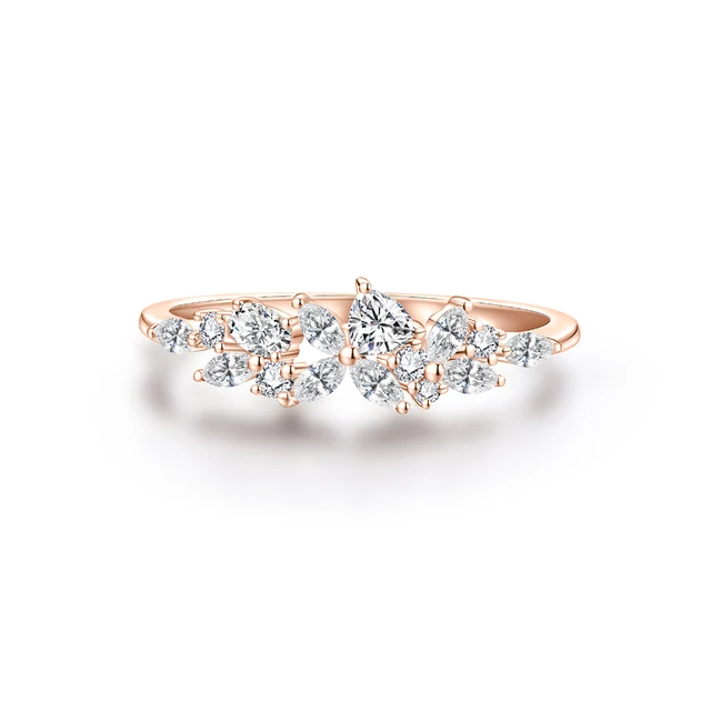 Enchanting-Moissanite-Constellation-Ring-in-Pure-Gold Enchanting Moissanite Constellation Ring in Pure Gold